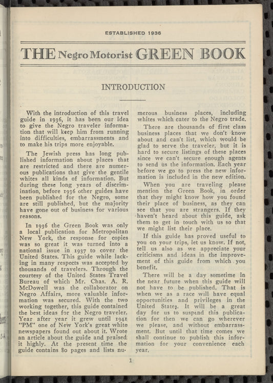 The Negro Motorist Green Book: 1949: An International Travel Guide