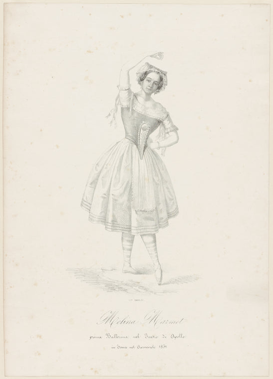 Melina Marmet prima ballerina nel Teatro de Apollo in Roma nel carnevale 1851