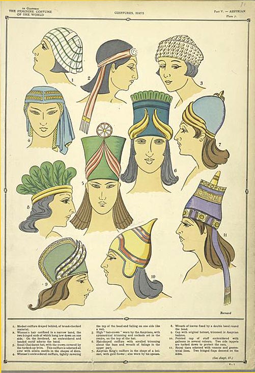 Coiffures, hats