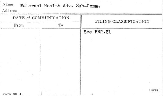 Maternal Health Adv. Sub-Comm.