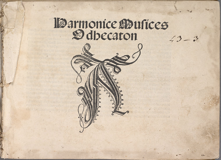 Harmonice Musices Odhecaton A