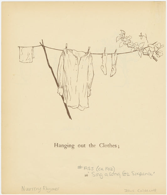Hanging out the clothes.