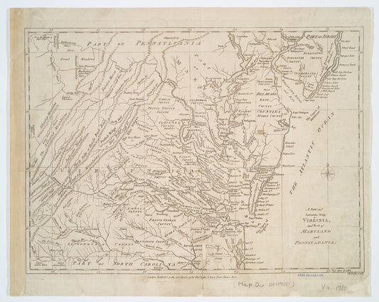 A New and accurate map of Virginia : and part of Maryland and Pennsylvania