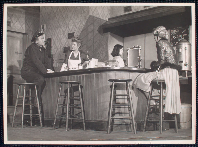 Patrick McVey, Elaine Stritch, Phyllis Love, and Kim Stanley in Bus Stop
