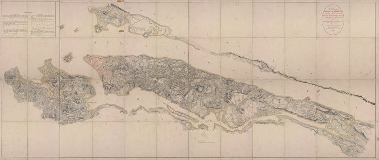 Facsimile of the unpublished British head quarters coloured manuscript map of New York & environs