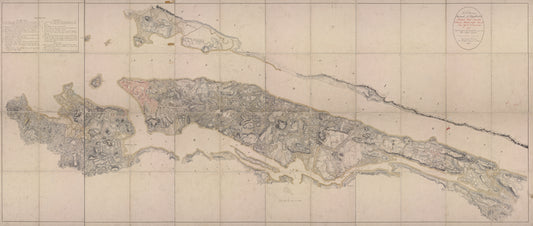 Facsimile of the unpublished British head quarters coloured manuscript map of New York & environs