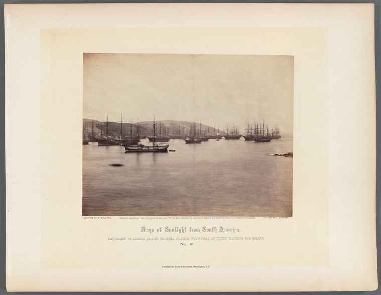 Panorama of Middle Island, Chincha Islands, with part of fleet waiting for guano. No. 2