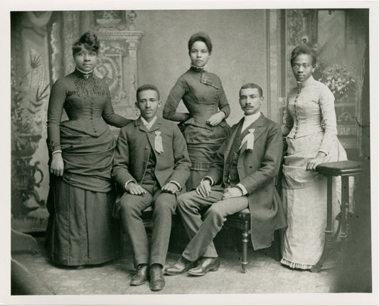 W. E. B. Du Bois with the Fisk University class of 1888