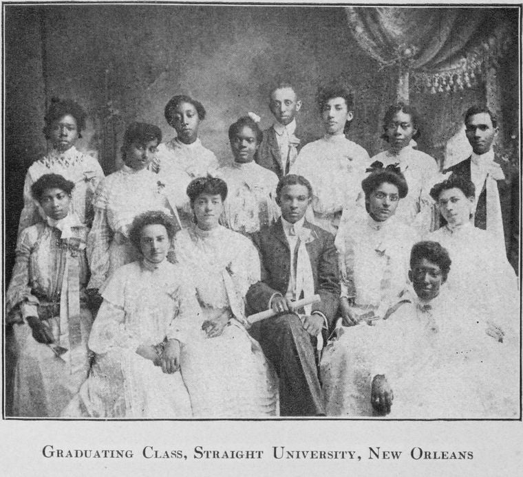 Graduating class, Straight University, New Orleans.
