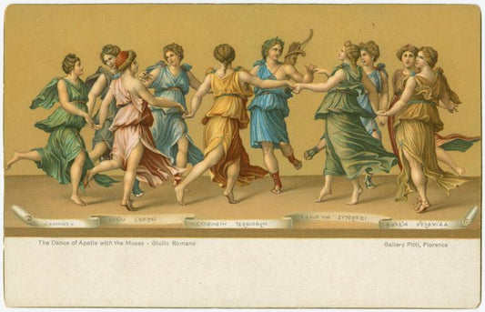 The dance of Apollo with the Muses