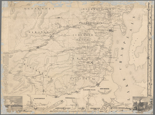 Map of Clinton Co., New York: from actual surveys