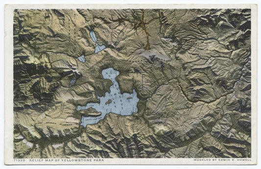 Relief Map, Yellowstone Ntl. Park, Wyo.