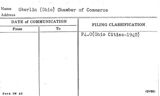 Oberlin (Ohio) Chamber of Commerce