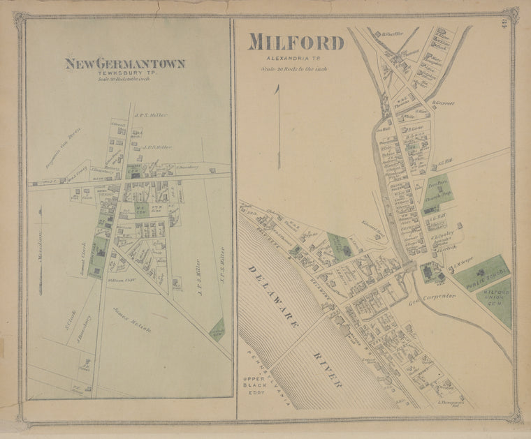 Milford [Village]; New Germantown [Village]