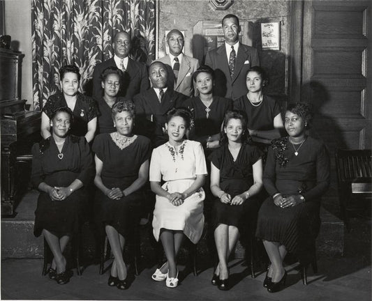 Group portrait of Executive Committee of the Bermuda Benevolent Association, ca. 1952