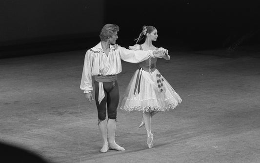 New York City Ballet production of "Bournonville Divertissements" with Suzanne Farrell and Peter Martins, choreography by August Bournonville, staged by Stanley Williams (New York)