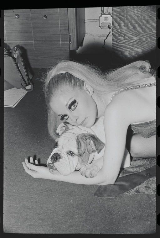 Cabaret, publicity photo of Jill Haworth and her bulldog