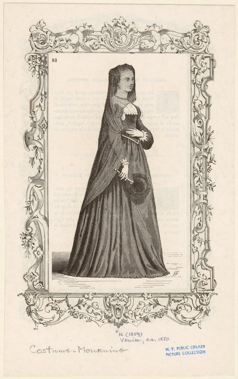 Mourning dress, Venice, ca. 1550