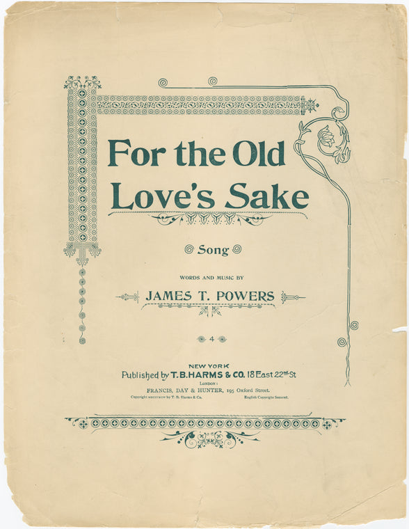 For the old love's sake