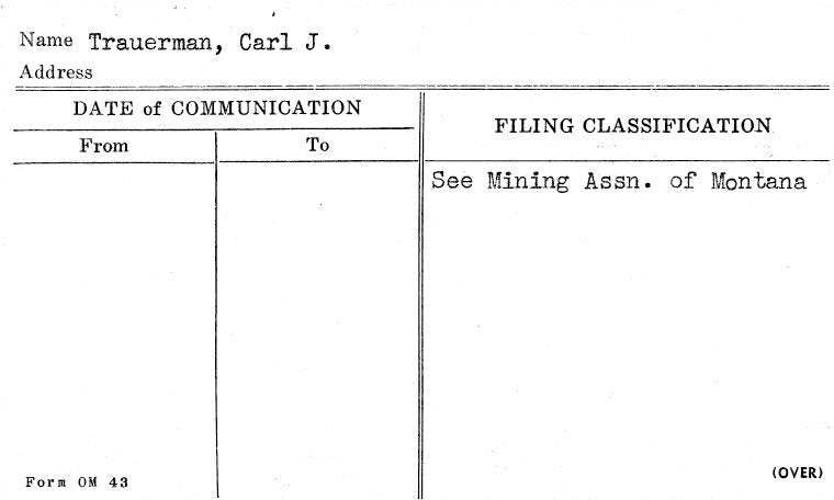 Trauerman, Carl J.
