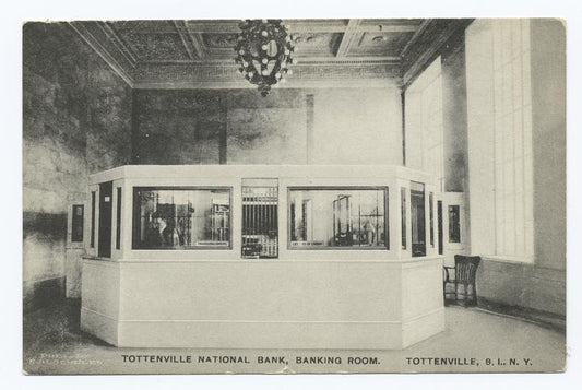 Tottenville National Bank, Banking Room.