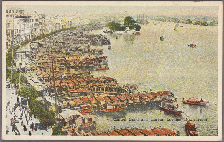 Canton Bund and harbor looking downstream.