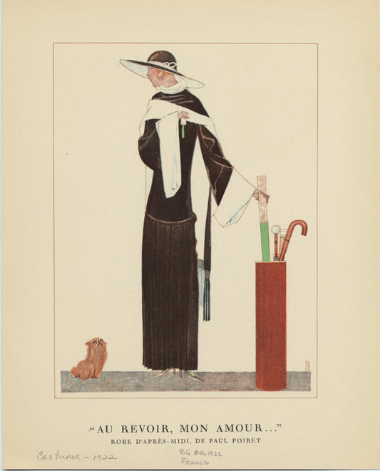 "Au revoir, mon amour...": Robe d'après-midi, de Paul Poiret