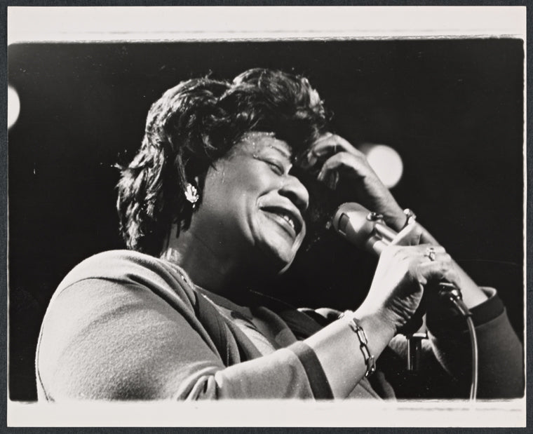 Ella Fitzgerald in the 1962 stage event Salute to the President