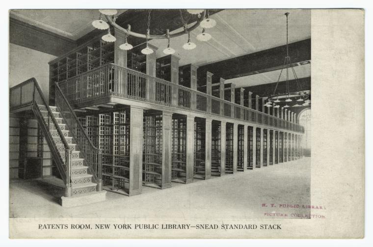 Patents room, New York Public Library--Snead standard stack