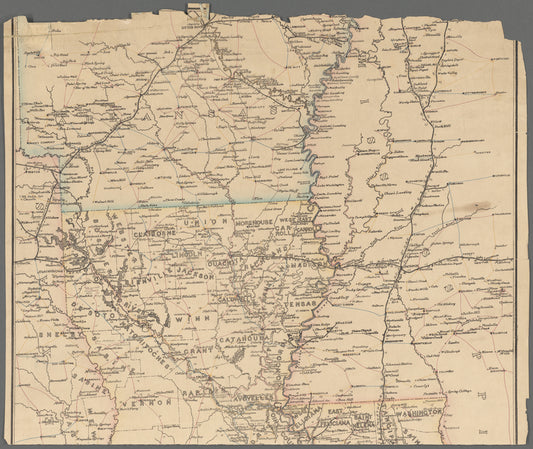 Preliminary post route map of the state of Louisiana : with adjacent parts of Mississippi, Arkansas and Texas
