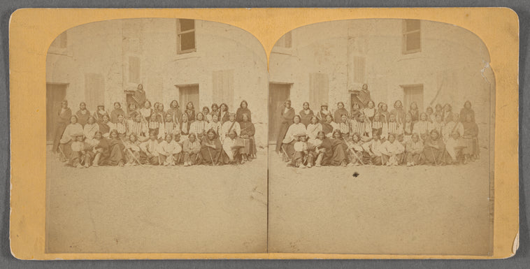 Group portrait of the Native American prisoners