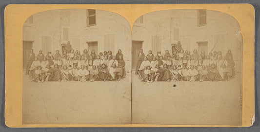 Group portrait of the Native American prisoners