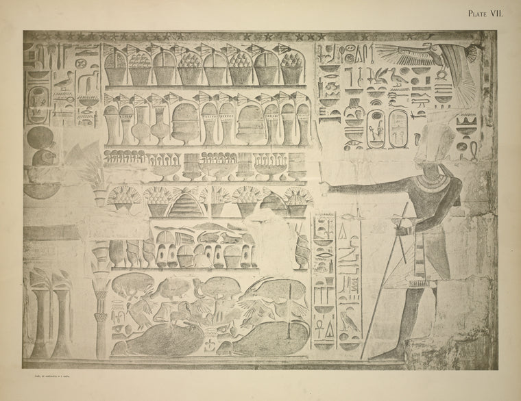 The king making offering to the boat of Ra