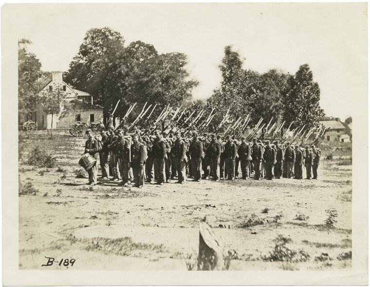Federal Troops on the March.