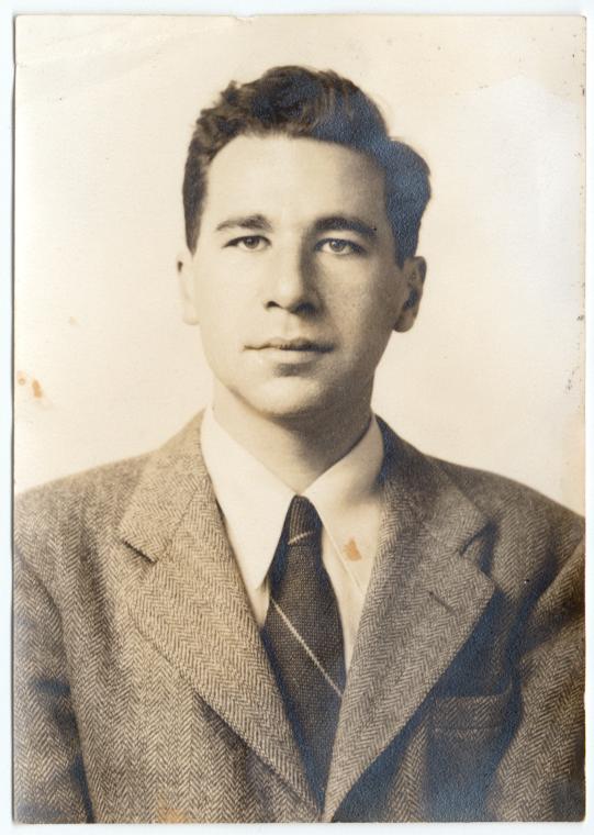 Alfred Kazin as a young man, City College portrait