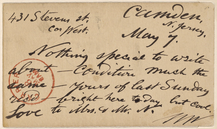 Doyle, Peter, APCS to. May 7, [1875].