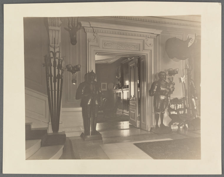 Front hall and "armor room", 8 East 65th St.