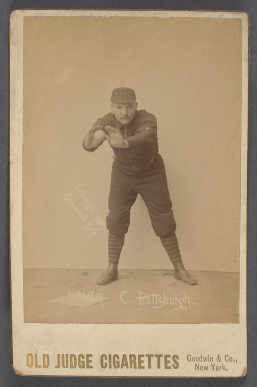 Chuck Lauer, Catcher, Pittsburgh Alleghenys