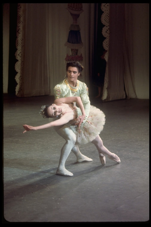 Patricia McBride as the Sugar Plum Fairy and Edward Villella as her Cavalier, in a New York City Ballet production of "The Nutcracker."
