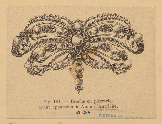 Broche en pierreries ayant appartenu à Anne d'Autriche