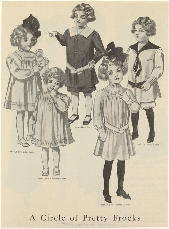 A circle of pretty frocks