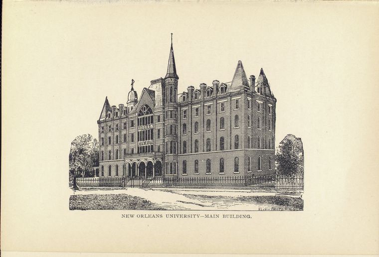New Orleans University-Main building.