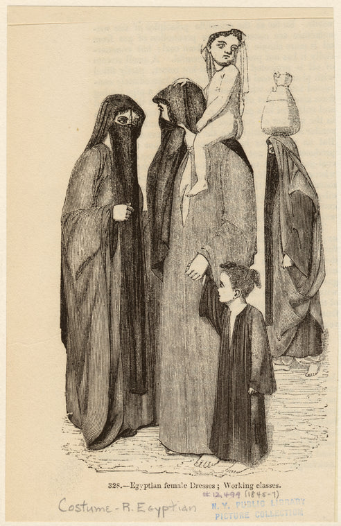 Egyptian female dresses, working classes