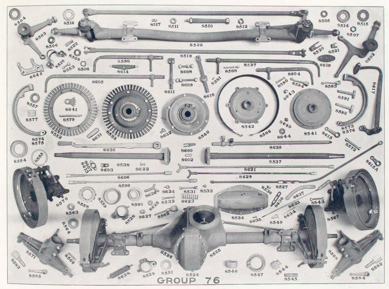 Rambler group 76; [Front axle group; Rear axle group].