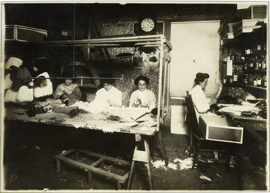 Process of feather making...