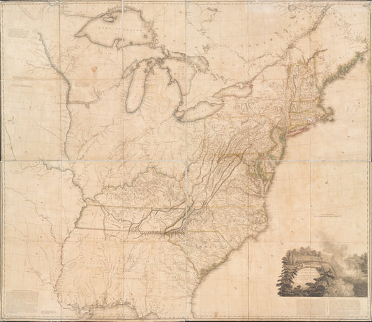 A map of the United States of North America : drawn from a number of critical researches
