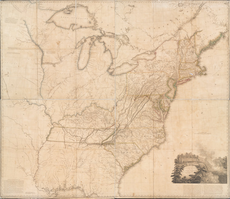 A map of the United States of North America : drawn from a number of critical researches