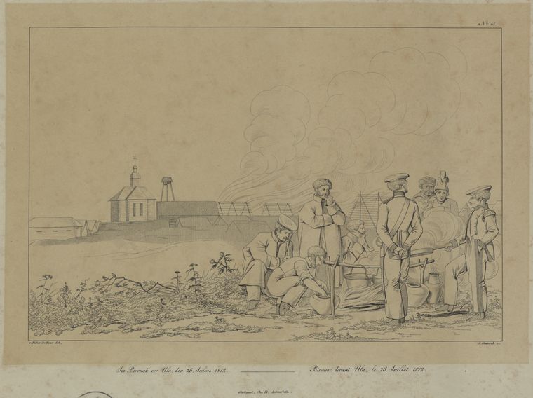 Am bivouac vor Ula, den 26 Julius 1812