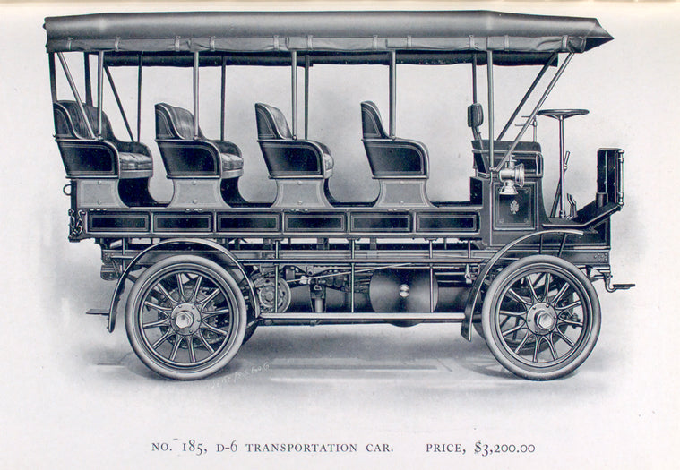 Commercial car No. 185, D-6 Transportation car. Price, $ 3,200.00.
