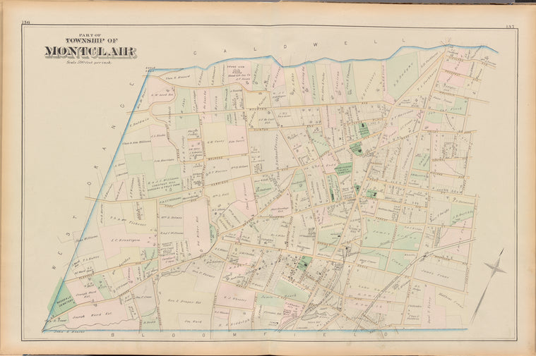 Essex County, Left Page Plate: [Part of township of Montclair]